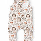 6-9 months - Exclusive Hedgehog Print French Terry Romper (READY TO POST)