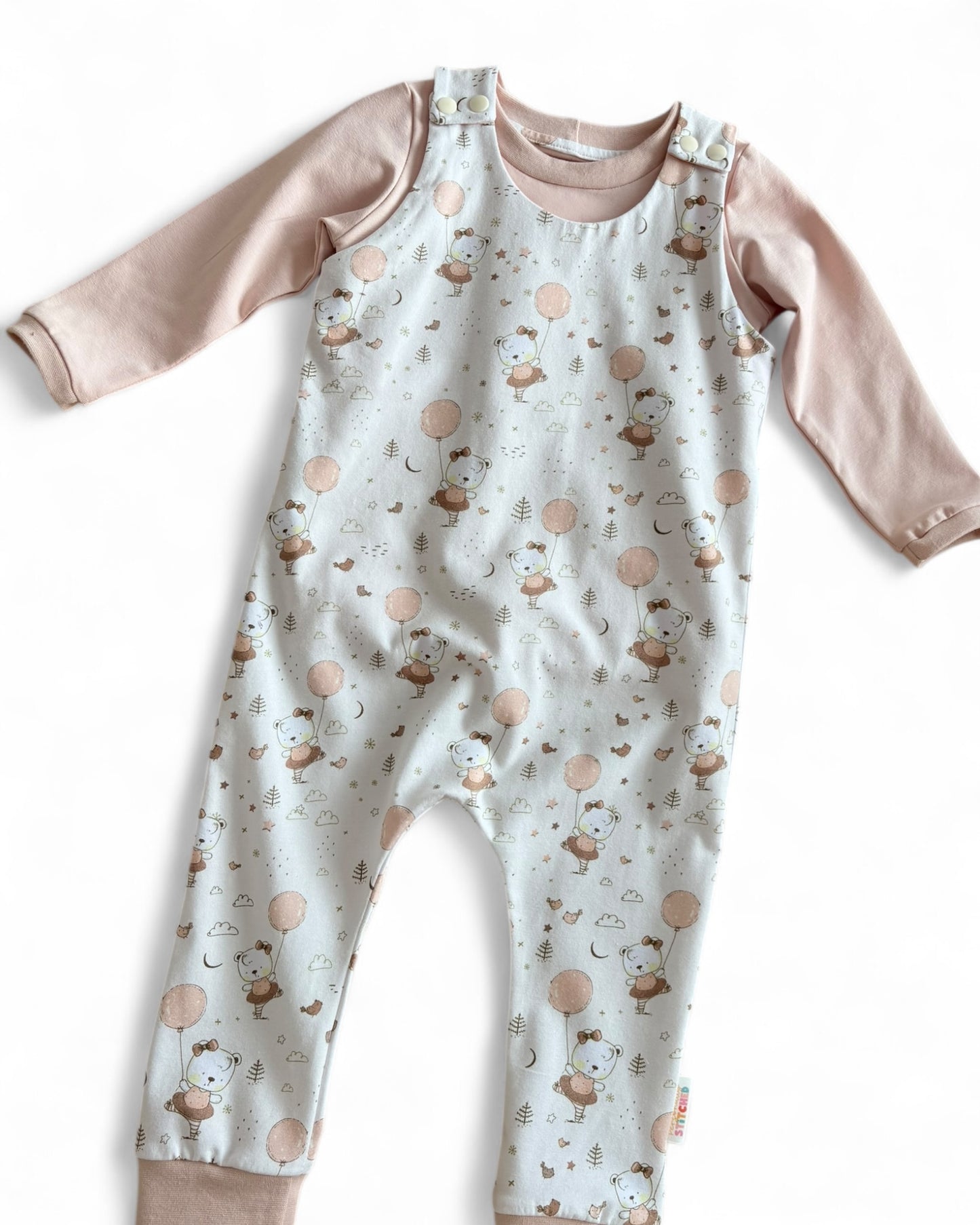 Bear Ballerina Romper & Matching Long Sleeve Ringer Tee | READY TO POST