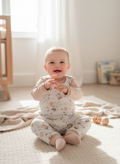 Bear Ballerina Romper & Matching Long Sleeve Ringer Tee | READY TO POST