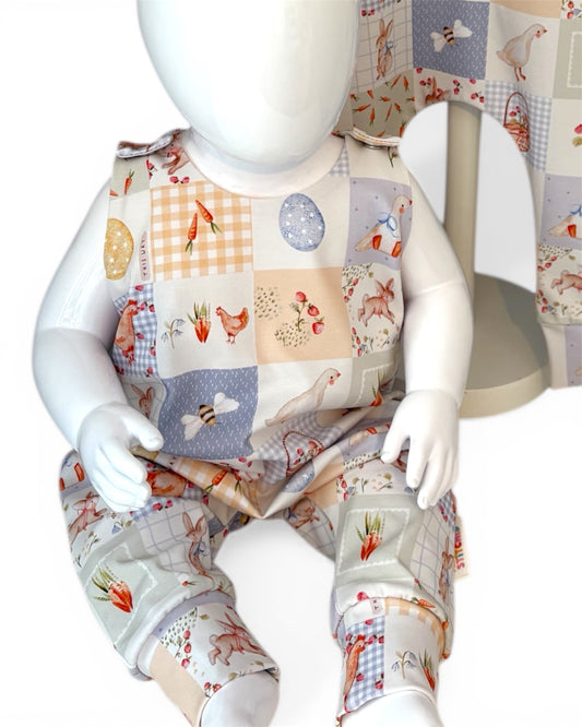 0-3 Months | Posy Quilt Bloom | Playful Romper | READY TO POST