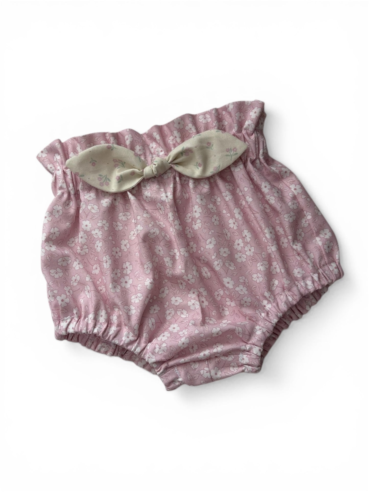 Dear Spring | Paper Bag Waist Bloomers | Blossom by Blossom - Pastel Pink