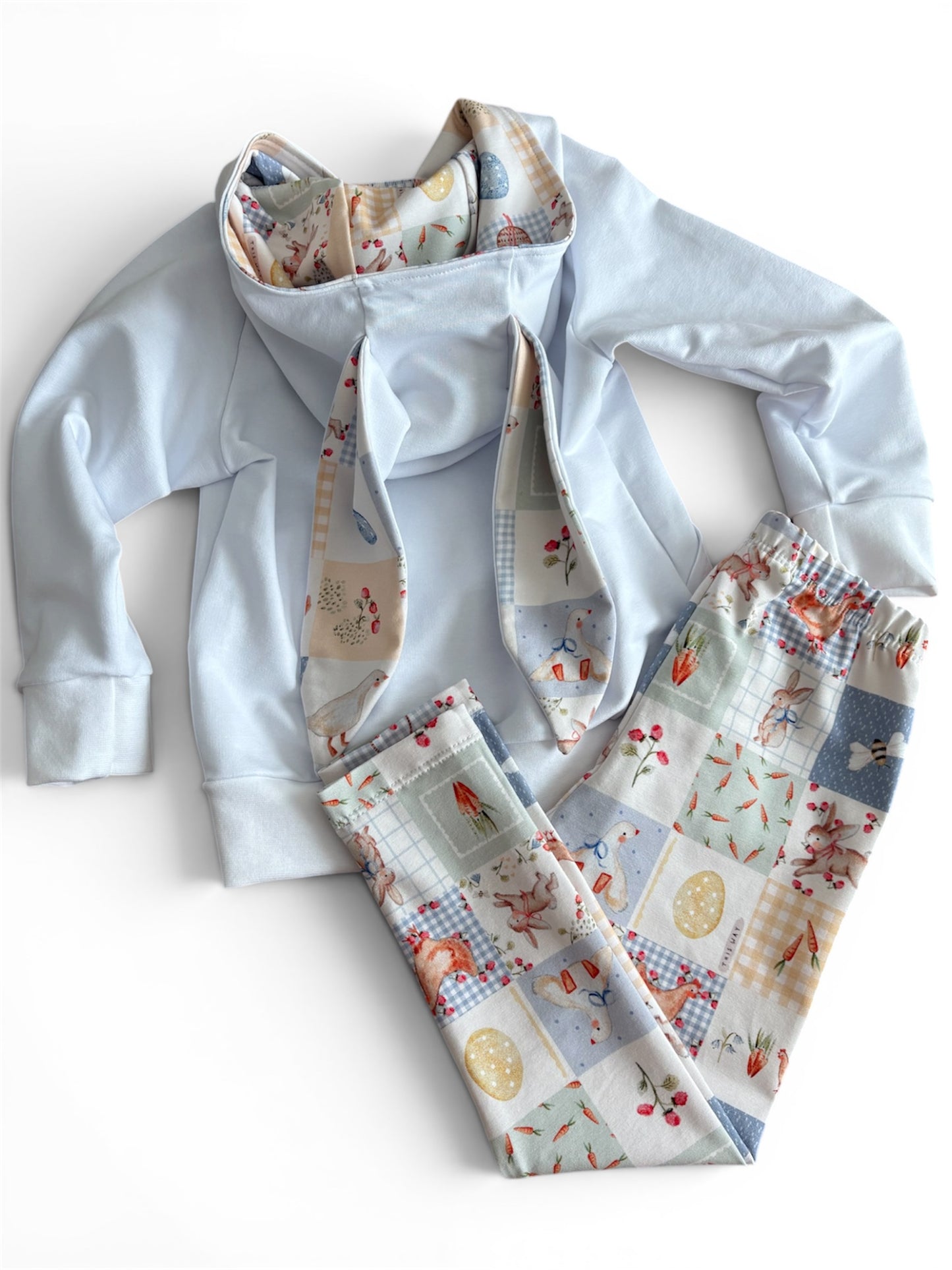 2-3 Years | Bunny Ear Hoodie and Leggings Set | Spring Posy Bloom | READY TO POST