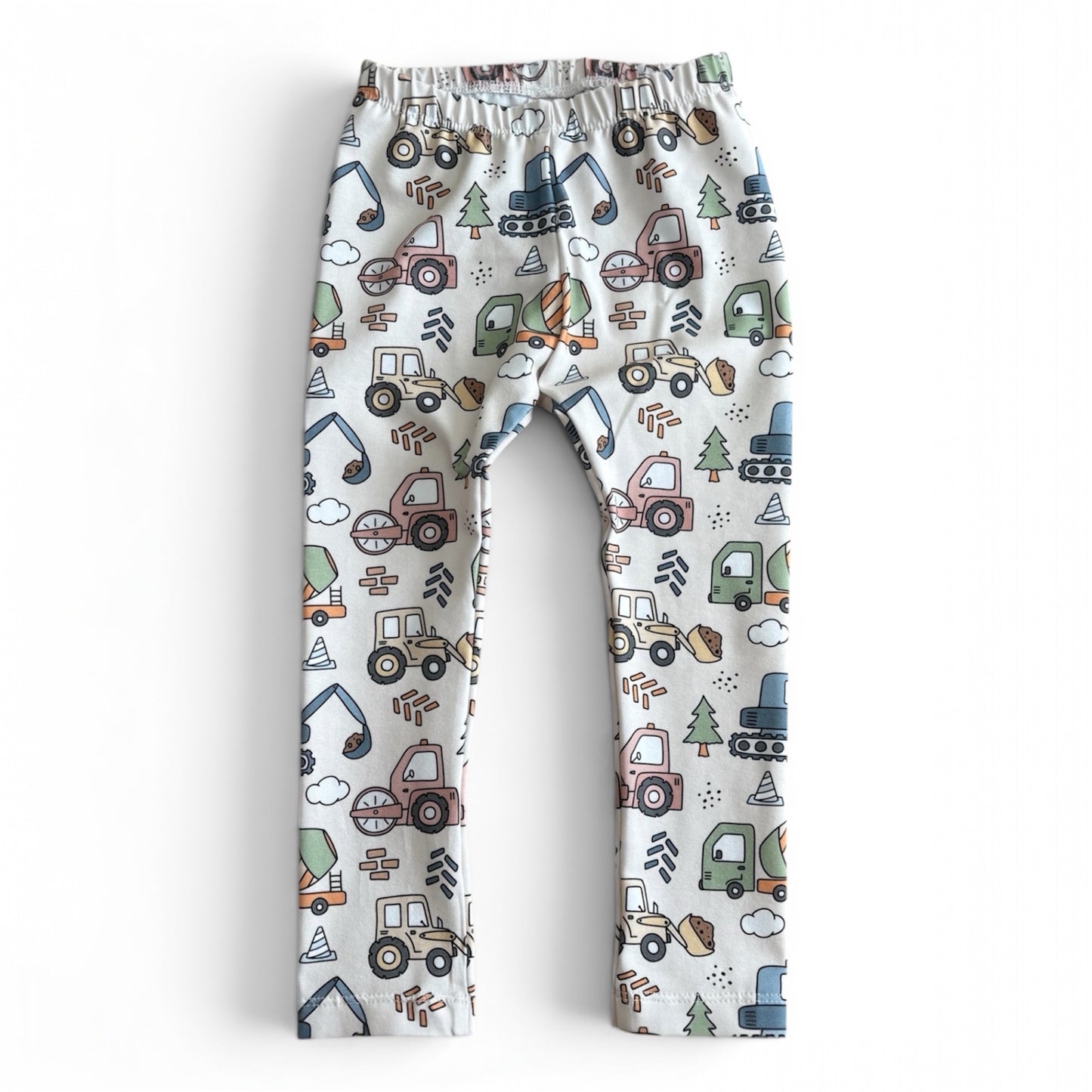 2-3 Years | Construction - Beige | Classic Leggings | READY TO POST