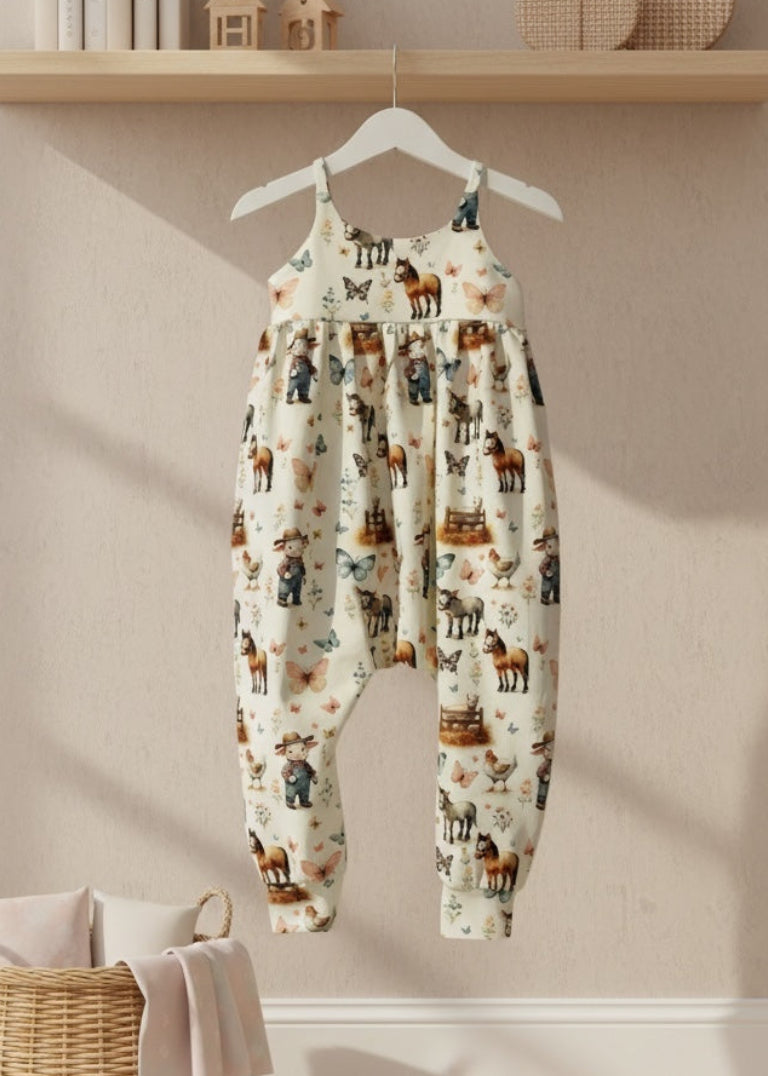 18-24 Months | On The  Farm | Napa Romper | READY TO POST