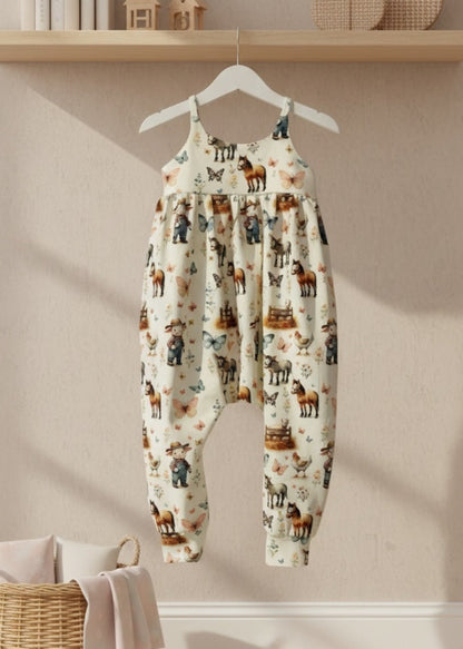 18-24 Months | On The  Farm | Napa Romper | READY TO POST