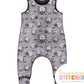 Floral Spider French Terry Romper