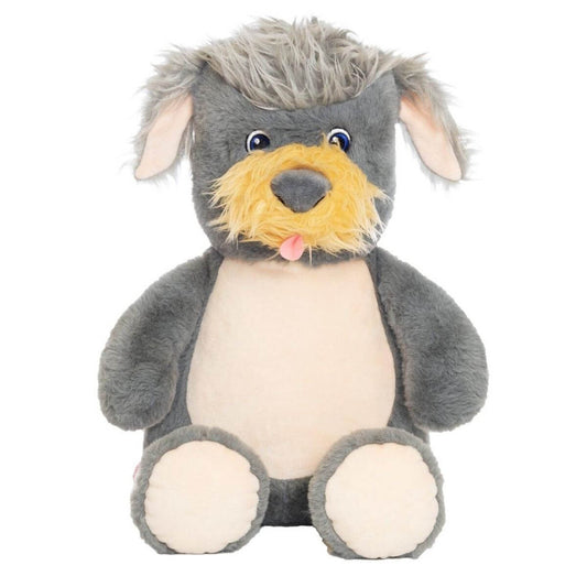 Shaggy the scruffy terrier dog soft toy with personalised name embroidery