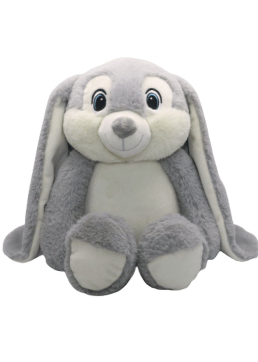 'Harvey' Grey Personalised Bunny