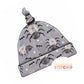 Floral Spider Print Handmade Tie Knot Baby Hat
