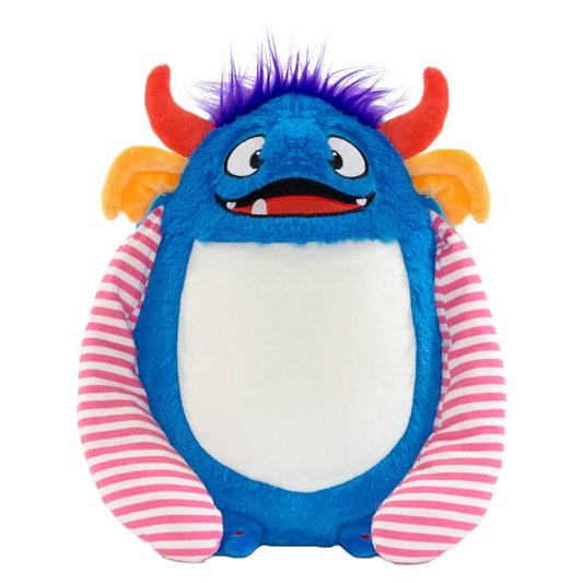 Spike the friendly monster soft toy with soft spikes and embroidered personalised name