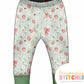 Strawberry Meadow Organic Cotton Jersey Cuff Leggings