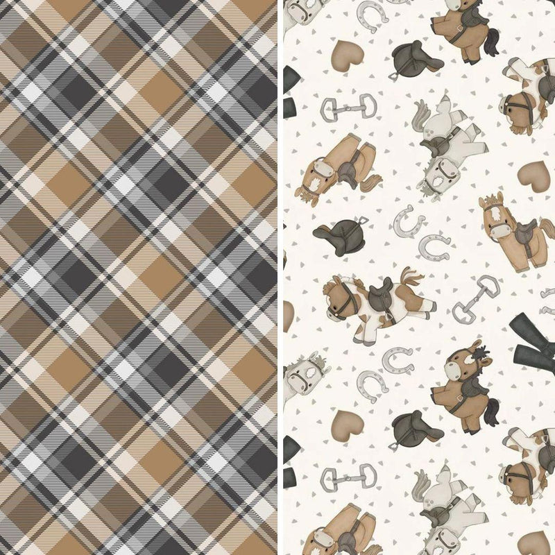 Tossed Ponies Plaid