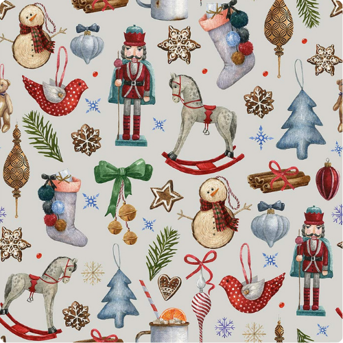 Winter Treasures Print Tiny Knot Headband