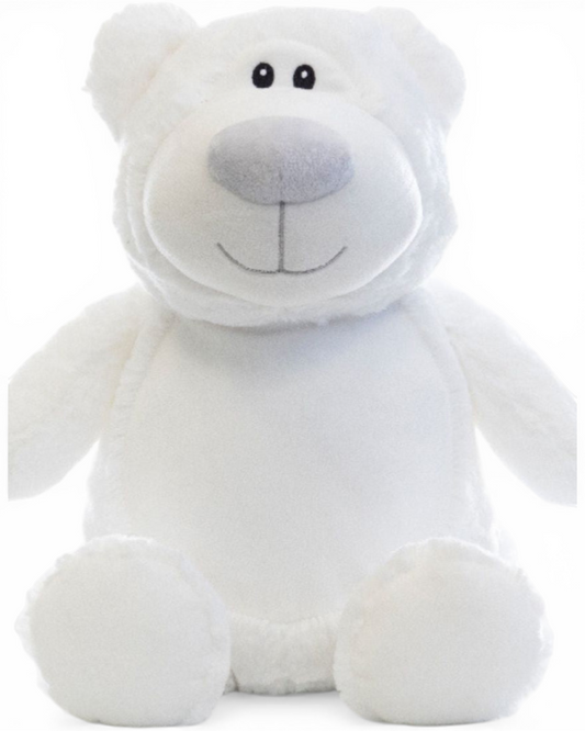 White Cubbyford Grey Nose | Official Cubbie Soft Toy | Personalised