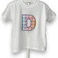 appliqué Initial T-Shirt (Choice of fabrics)