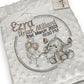 Birth Details Elle The Elephant  Keepsake Baby Blanket