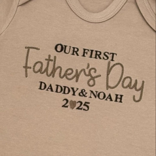 Our First Father's Day romper
