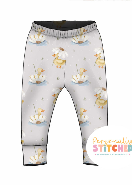Ducks & Daisy Organic Cotton Jersey Cuff Leggings