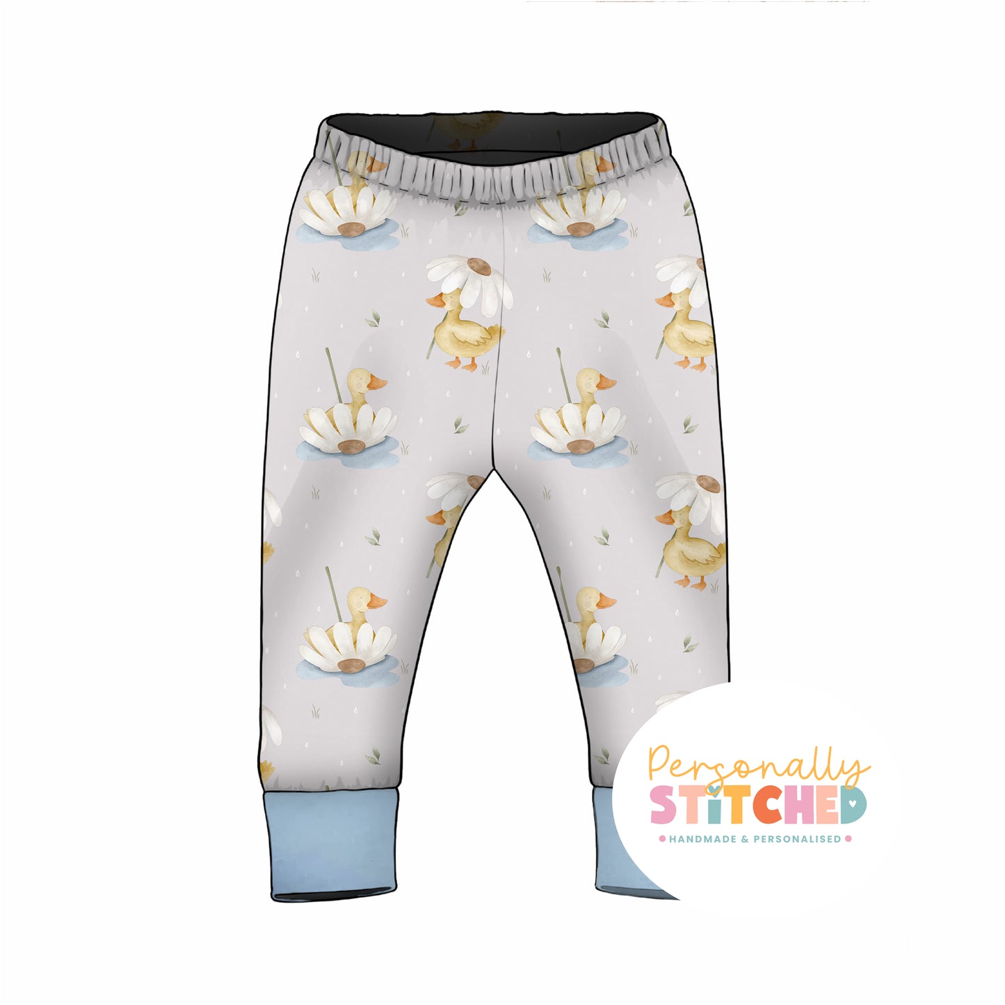 Ducks & Daisy Organic Cotton Jersey Cuff Leggings