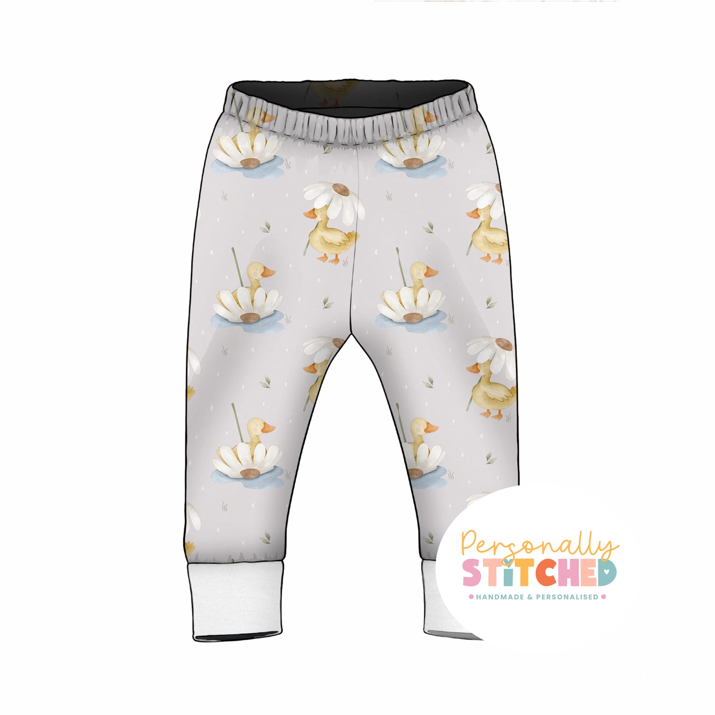 Ducks & Daisy Organic Cotton Jersey Cuff Leggings