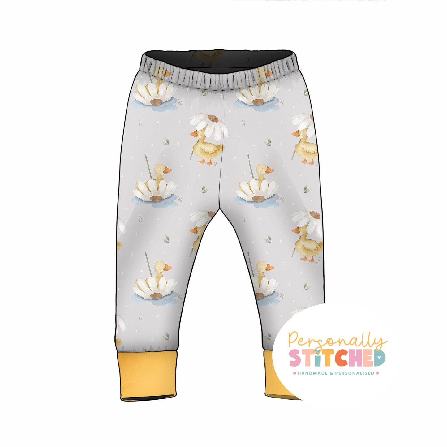 Ducks & Daisy Organic Cotton Jersey Cuff Leggings