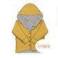 Duck's & Daisy Print Waffle Knit Hooded Cardigan