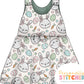 MISS Bunny Print French Terry Blossom Dress