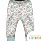 MISS Bunny Print French Terry Cuff Leggings