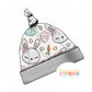 MISS Bunny Print Handmade Tie Knot Baby Hat