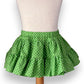 Green Polka Dot Ruffle Skirt