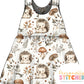 Exclusive Hedgehog Print French Terry Blossom Dress