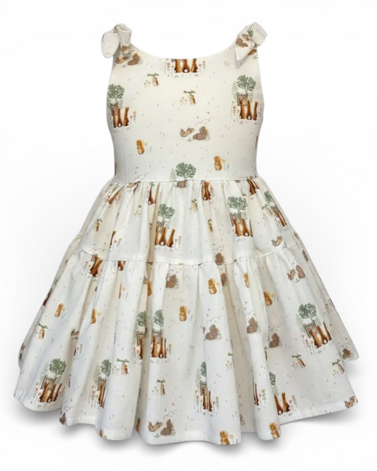 Limited Edition Juniper Woodland Bunny Dress | Handmade Easter Dress | Ready to Ship