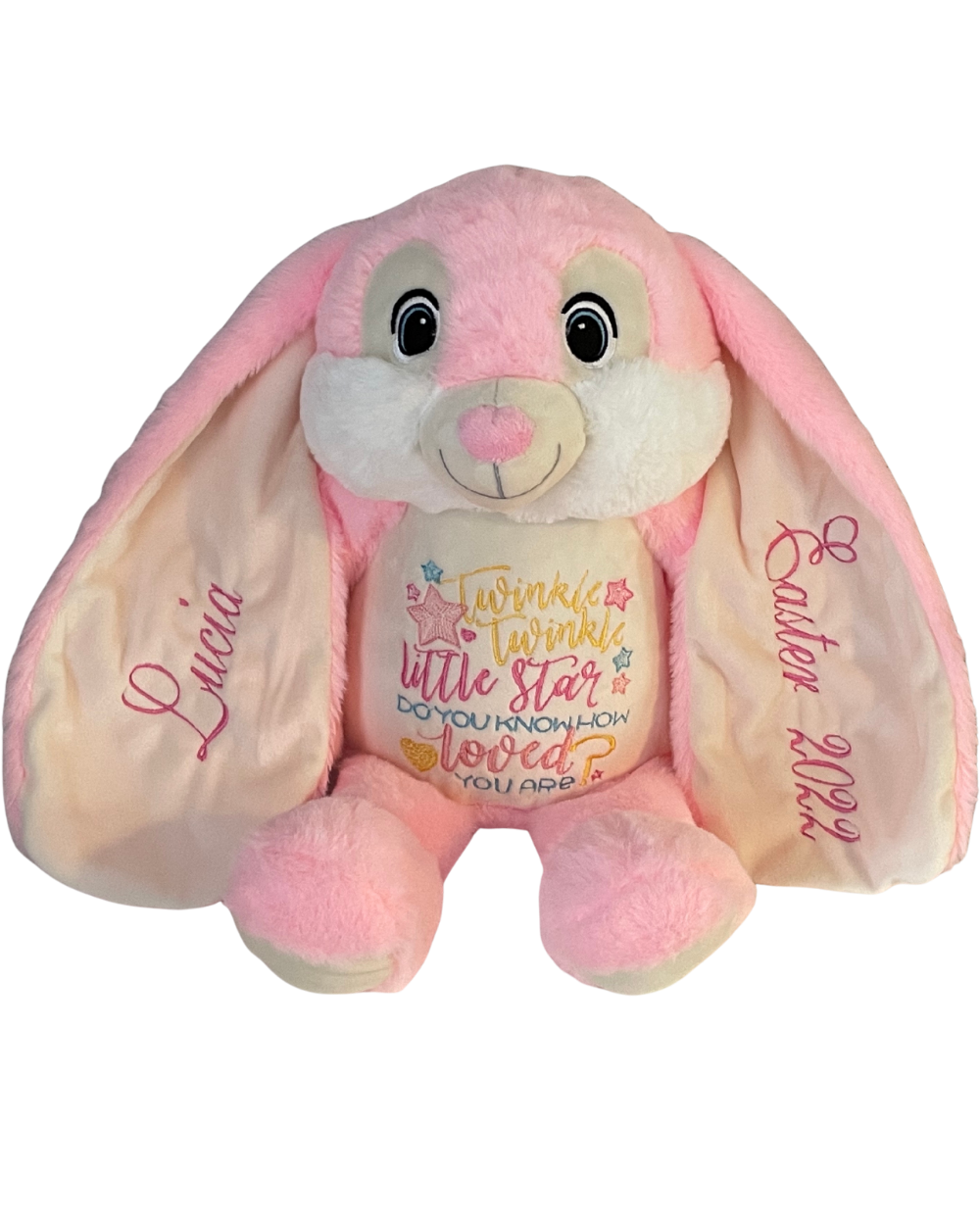 Personalised Easter Teddy | Hidey Boo Bunny | Embroidered