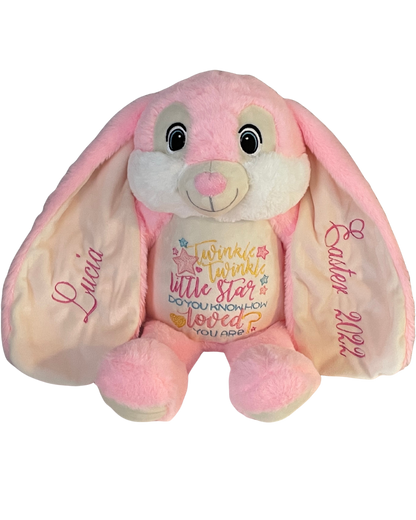 Personalised Easter Teddy | Hidey Boo Bunny | Embroidered