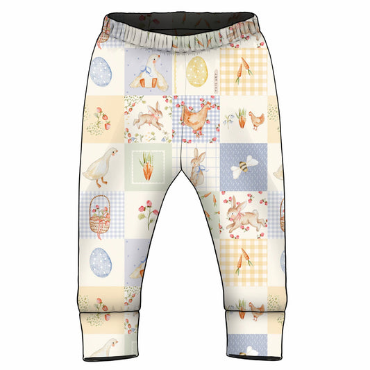 Posy boy print cuff leggings 