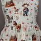 On The Farm Print Organic Jersey Blossom Dress (Handmade To Order)