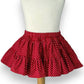 Red Polka Dot Ruffle Skirt