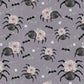 Floral Spiders Print French Terry Cuff Leggings