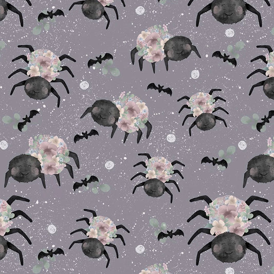 Floral Spiders Print Tiny Knot Headband