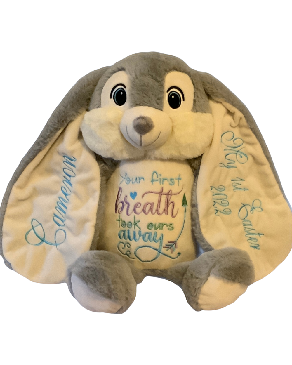 Personalised Easter Teddy | Hidey Boo Bunny | Embroidered